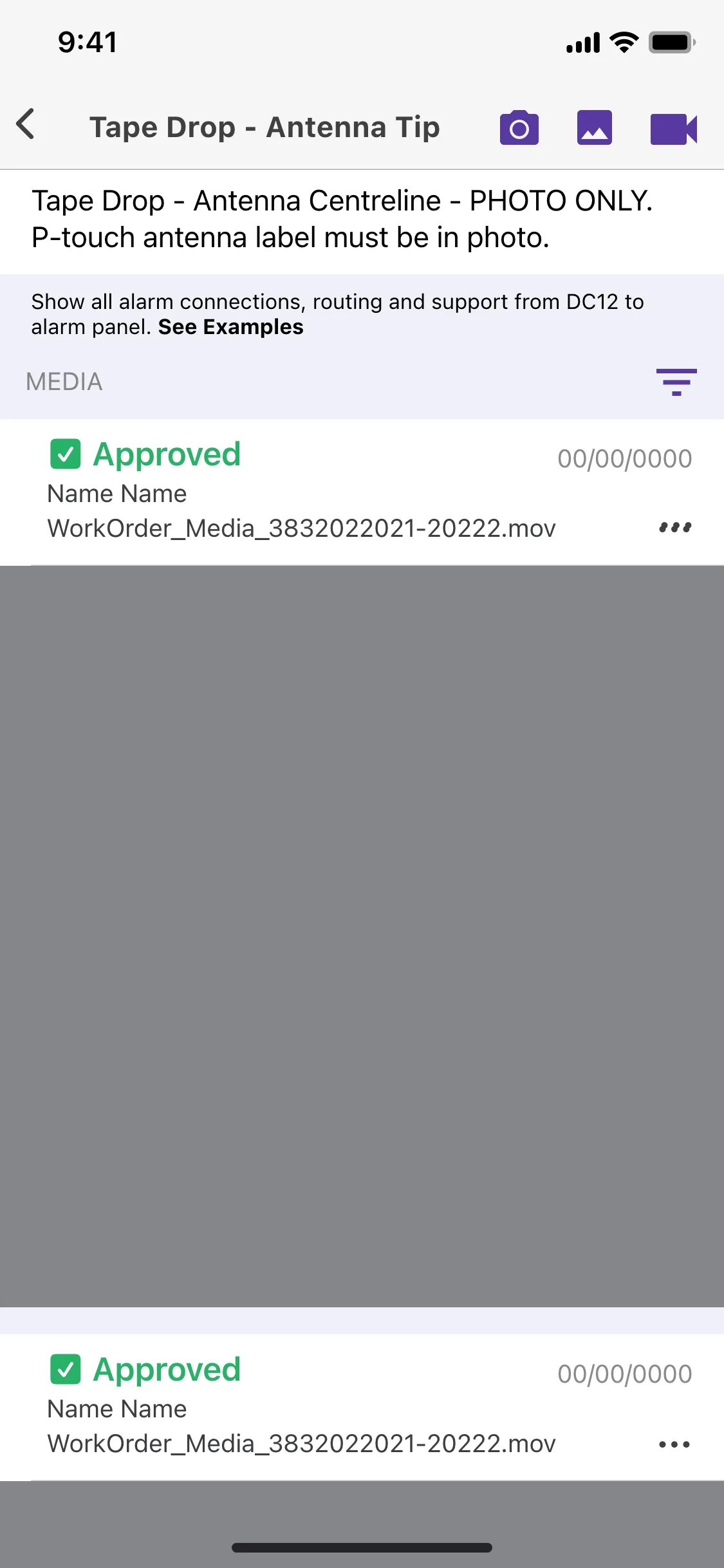 Approved photos